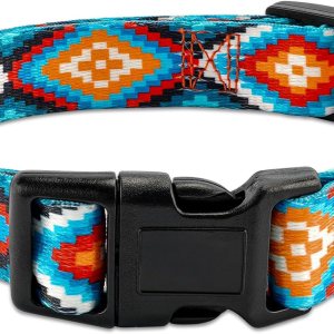 Charmkit Collar de perro para perros pequeños, medianos y grandes, collares suaves ajustables para cachorros con hebilla de liberación rápida, M Charmkit Collar de perro para perros pequeños, medianos y grandes, collares suaves ajustables para cachorros con hebilla de liberación rápida, M