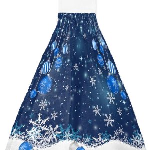 Christmas Hanging Kitchen Towels Xmas Ball Snowflake Snow Hand Bath Towels with Hanging Loop Blue Soft Absorbent Drying Dish Tie Towels for Kitchen Christmas Hanging Kitchen Towels Xmas Ball Snowflake Snow Hand Bath Towels with Hanging Loop Blue Soft Absorbent Drying Dish Tie Towels for Kitchen