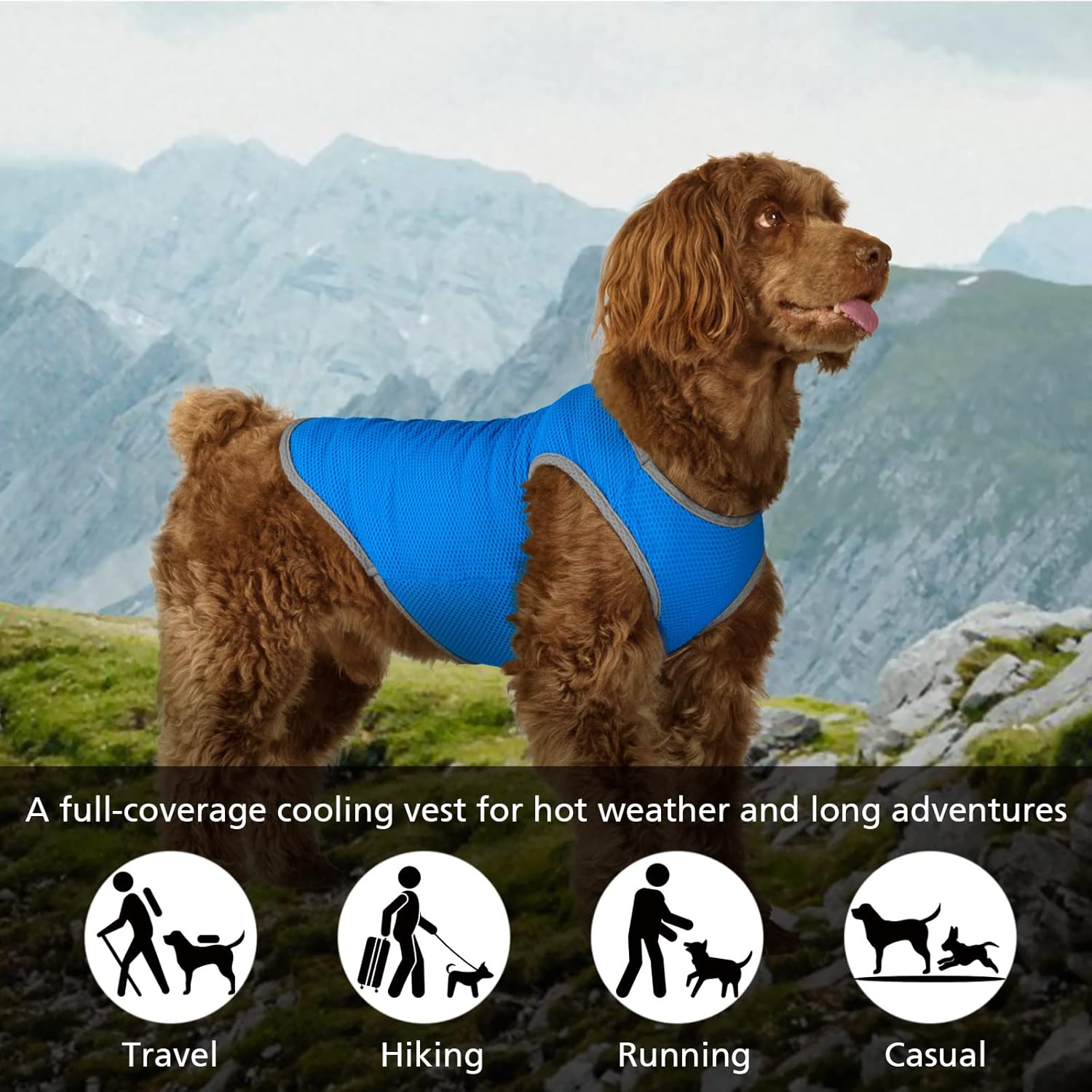 UNIPUP Paquete de 2 camisas para perros de secado rápido, ropa de malla ligera transpirable para perros medianos y niños, camisetas para fanáticos