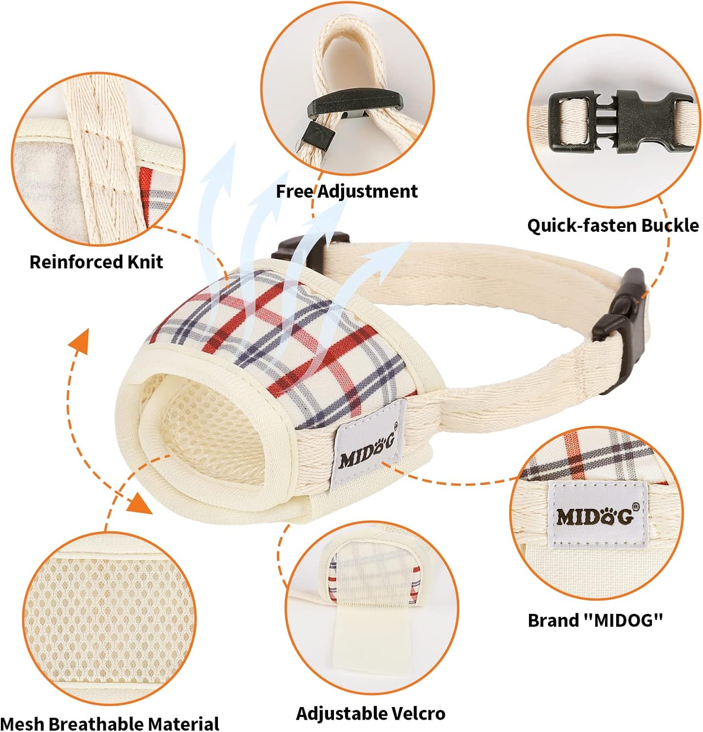 Bozal para perro, bozal estampado para mascotas para perros pequeños, medianos y grandes, antimordeduras, ladridos, masticar, malla de aire,