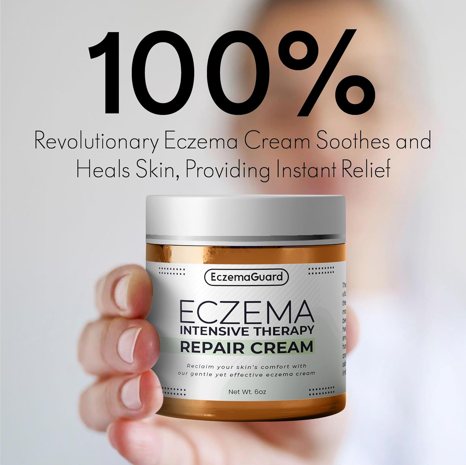 Eczema Guard -Tratamiento natural de eccema, hidratante hipoalergénico, alivio de la piel sensible, producto para el cuidado del eccema, cuidado