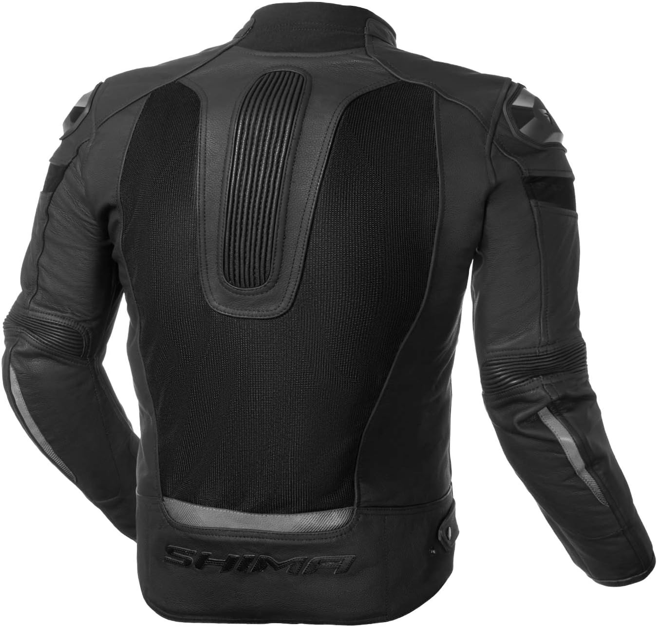 SHIMA PISTON – Chaqueta y pantalones de moto para hombre, cuero y malla, con paneles elásticos, protectores CE