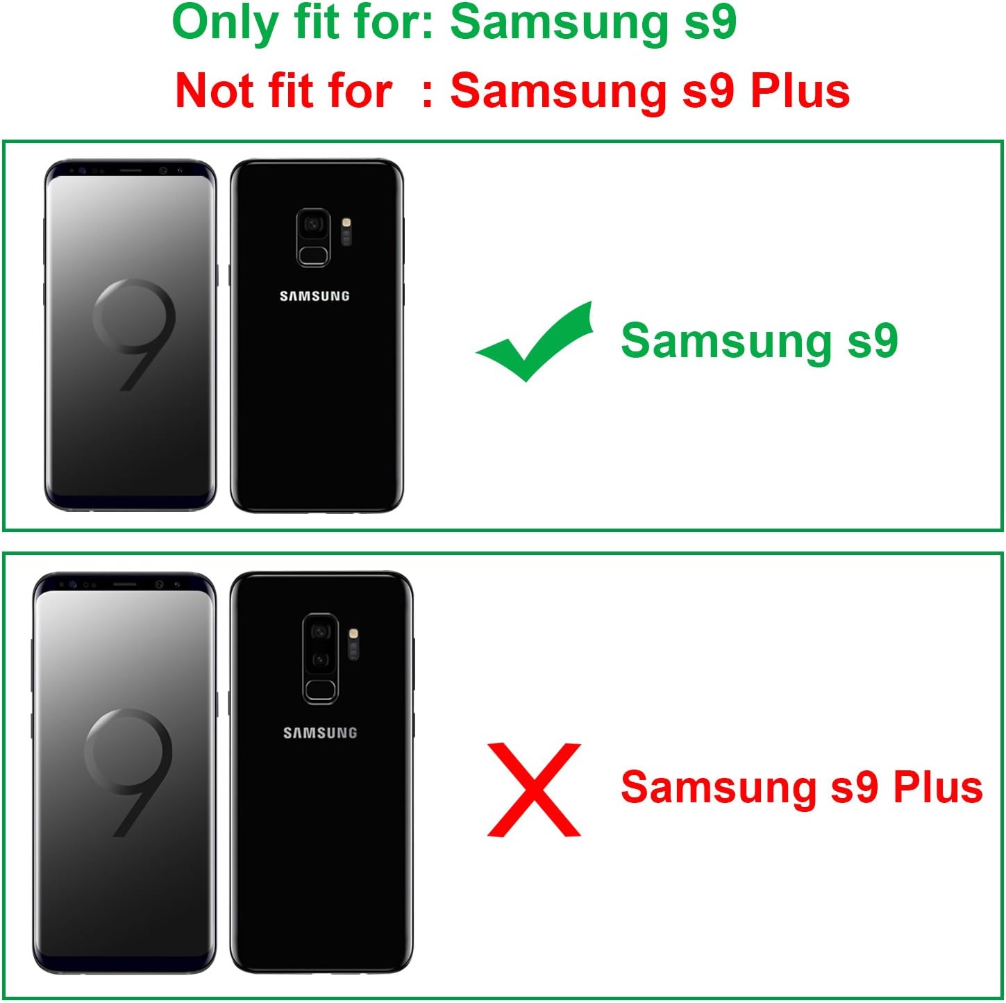 BENTOBEN Funda para Samsung Galaxy S9, silicona delgada, soporte de anillo de 360, soporte para automóvil, goma suave a prueba de golpes,