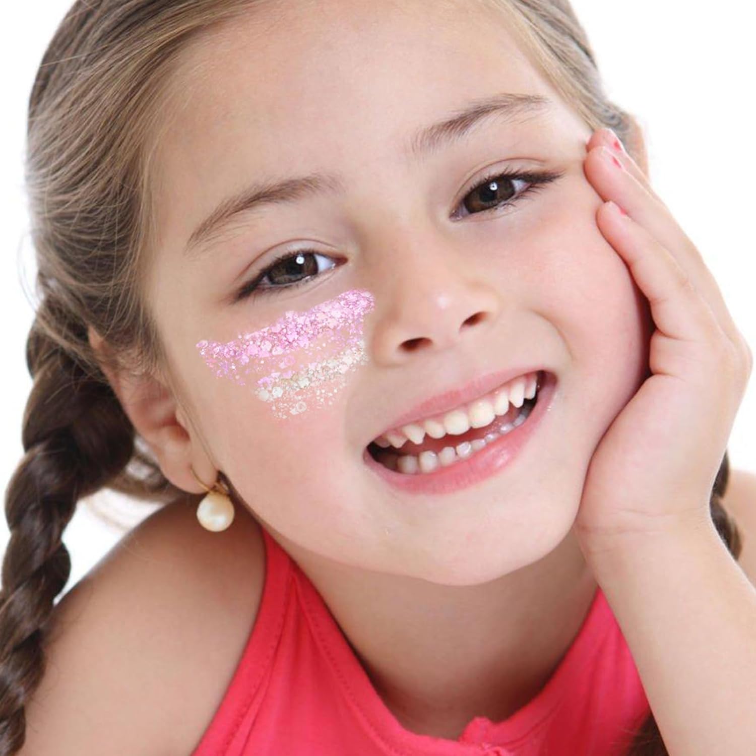Purpurina corporal, purpurina facial para niños, maquillaje con purpurina, purpurina para el cabello, YGQQOY holográfico para conciertos,