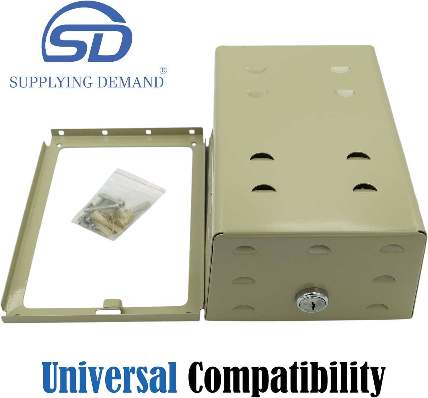 Supplying Demand BTG-UWM – Protector de termostato de acero HVAC Dimensiones internas 6-34 x 4-12 x 3-916 pulgadas