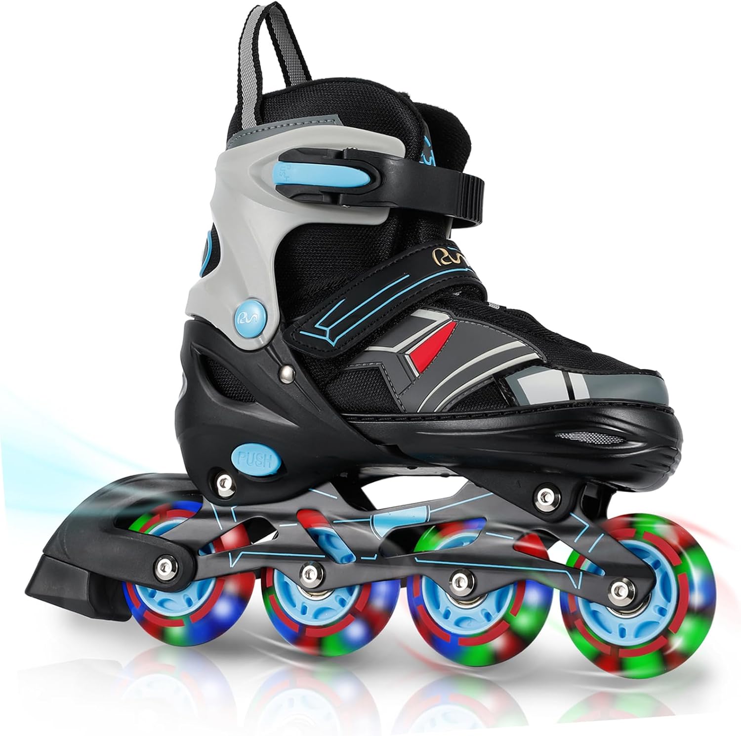 RunRRIn Adjustable Inline Skates for Kids and Adults with Full Light Up Wheels  Outdoor Roller Blades, Roller Skates for Girls and Boys, Men and