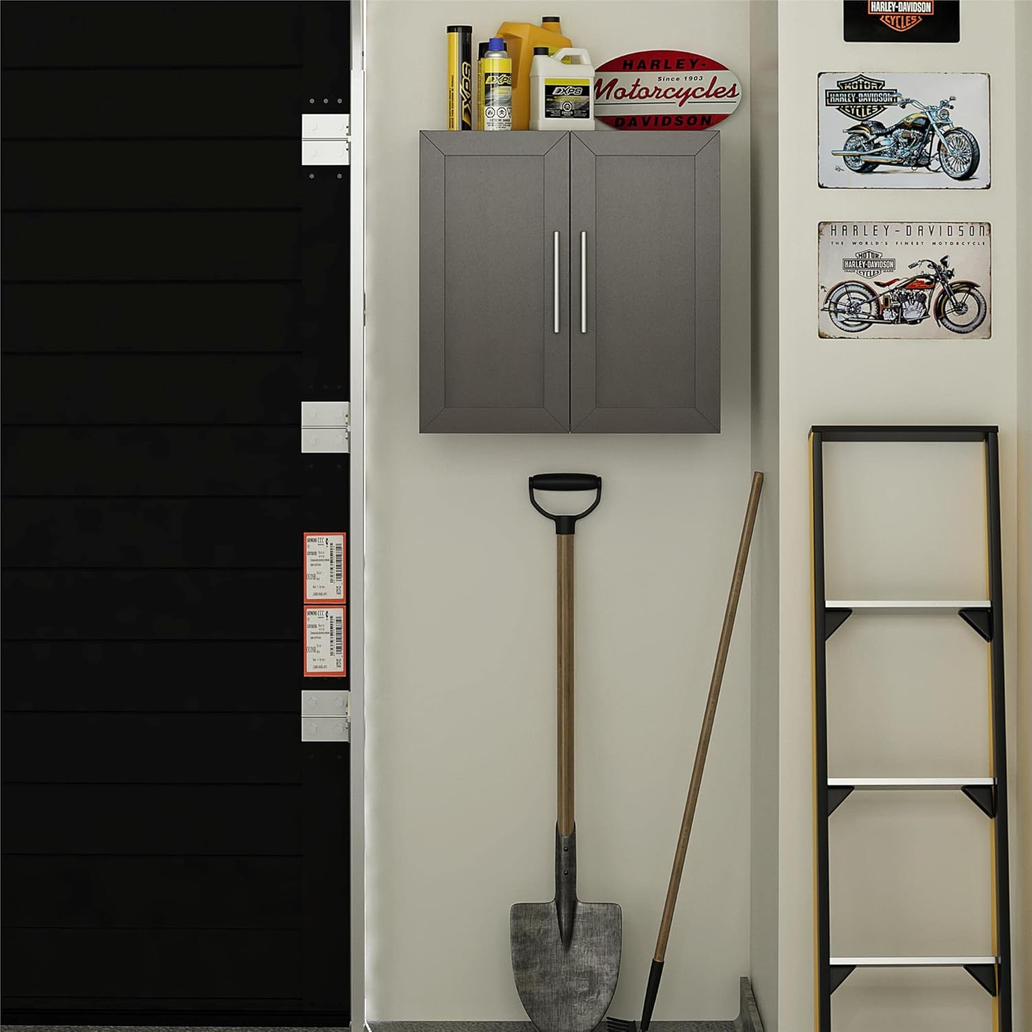 SystemBuild Evolution Camberly – Armario de pared enmarcado de 24 pulgadas, gris grafito
