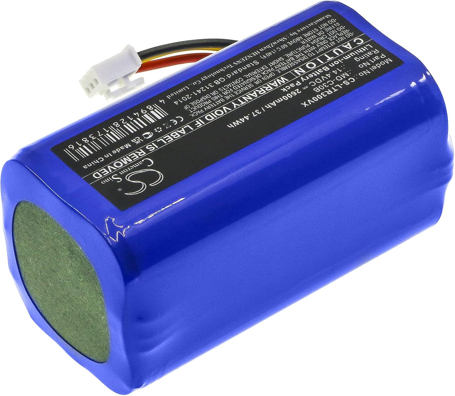 Yibudt Batería de repuesto de 14.4V D071-INR-CH-4S1P MD-C30B para BPK-VCBB1XB MD-C30B C30B 2D C30B 2D C30B 2D WiFi Robot Aspirador Midea M4 Batería