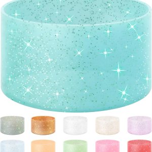 Vmini Funda protectora de silicona con purpurina, compatible con vaso Stanley de 20 a 40 onzas y botella de agua Hydro Flask de 12 a 24 onzas y más Vmini Funda protectora de silicona con purpurina, compatible con vaso Stanley de 20 a 40 onzas y botella de agua Hydro Flask de 12 a 24 onzas y más