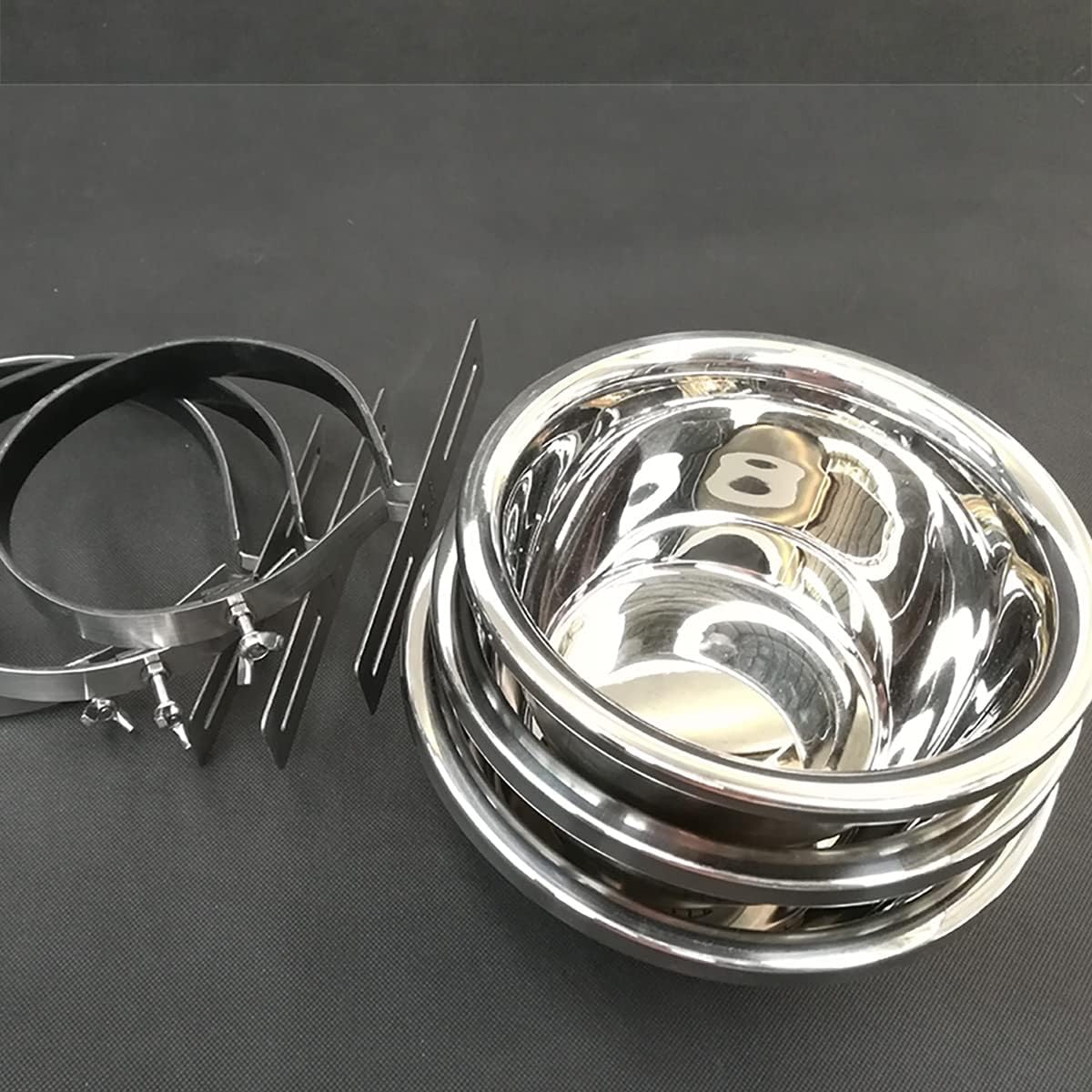SKRORS Cuenco para perros, acero inoxidable de alta calidad, antideslizante, para colgar en el alimento, para perros y gatos. Regalos para amantes