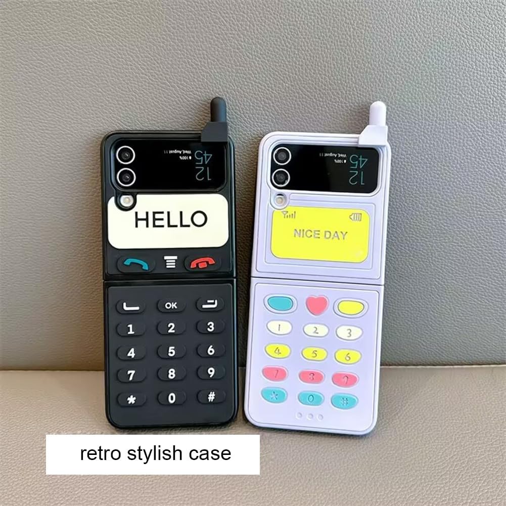 Funda protectora para Samsung Galaxy Z Flip 4 Kawaii para mujer, funda protectora para niñas para Samsung Galaxy Z Flip 4, diseño a prueba de