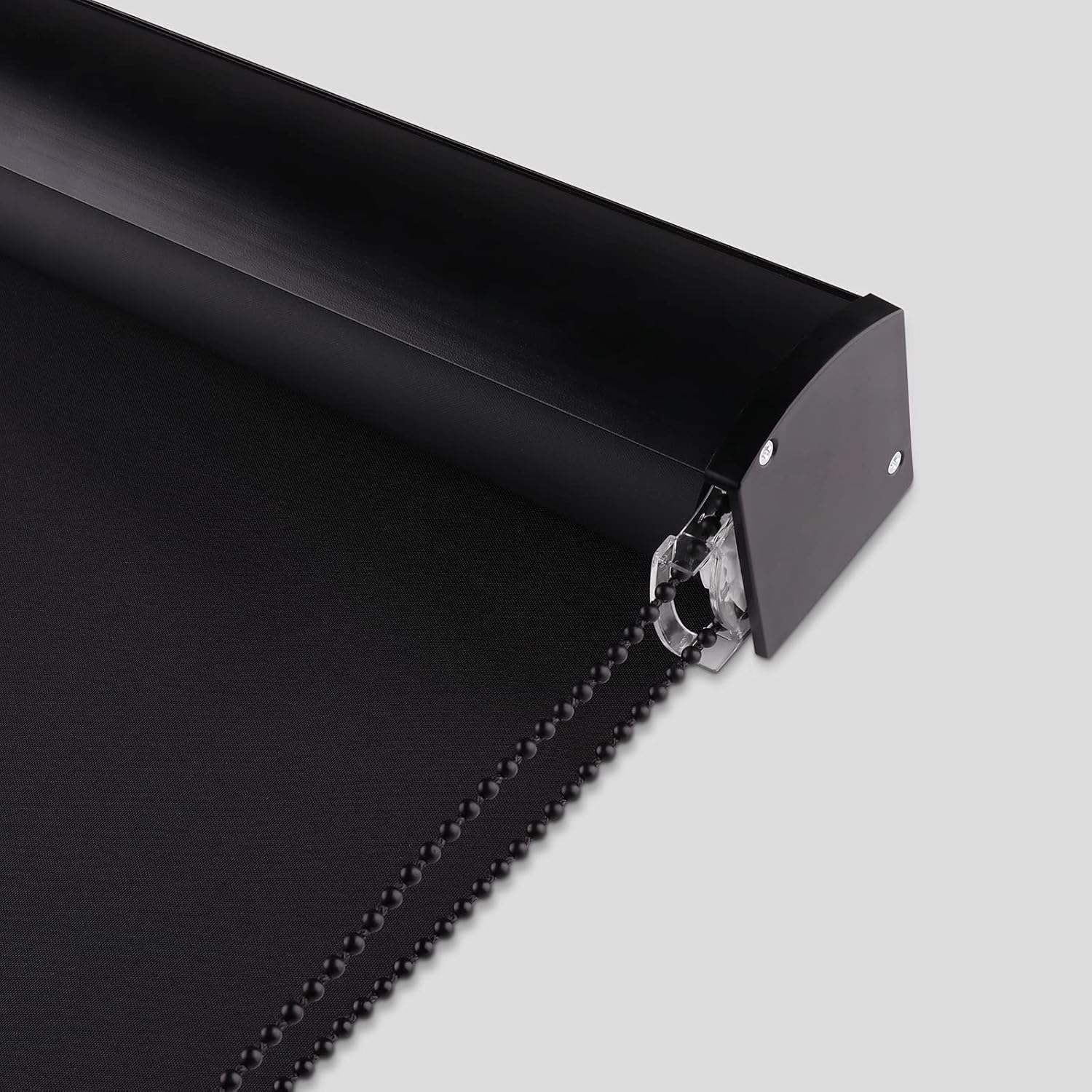 KCO Persianas enrollables opacas para ventanas con cubierta de cenefa, protección UV, tela impermeable para el hogar, dormitorio, ventanas de