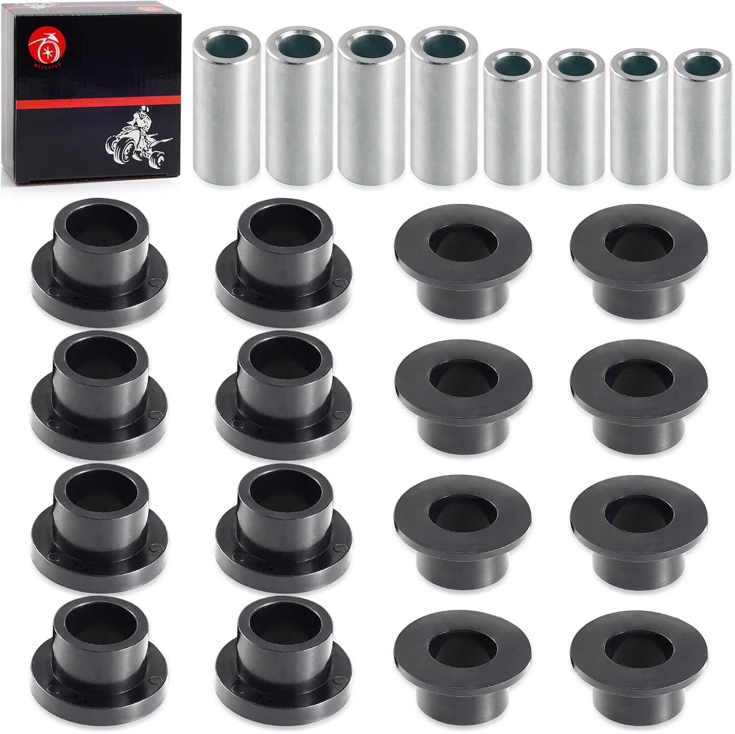 Kit de manga de bujes de amortiguador delantero y trasero, 16 unids para Polaris Ranger 500 570 700 800 900 1000 Diesel PRO XD