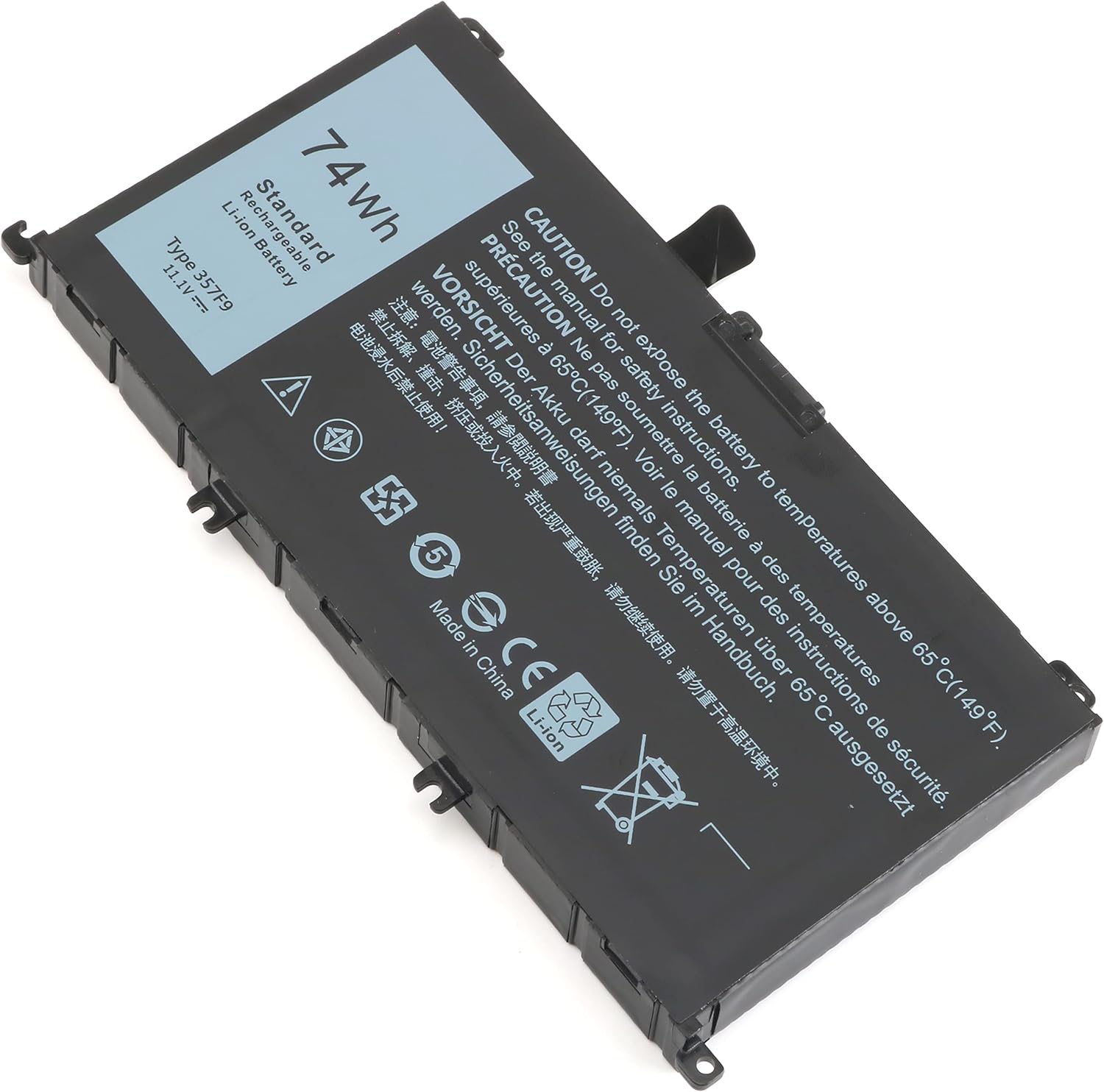 Batería de repuesto 74WH tipo 357F9 71JF4 para Dell Inspiron 15 7000 7559 i7559 7557 i7557 5577 7567 5576 7566 INS15PD Series 15-7559 0GFJ6 P135G