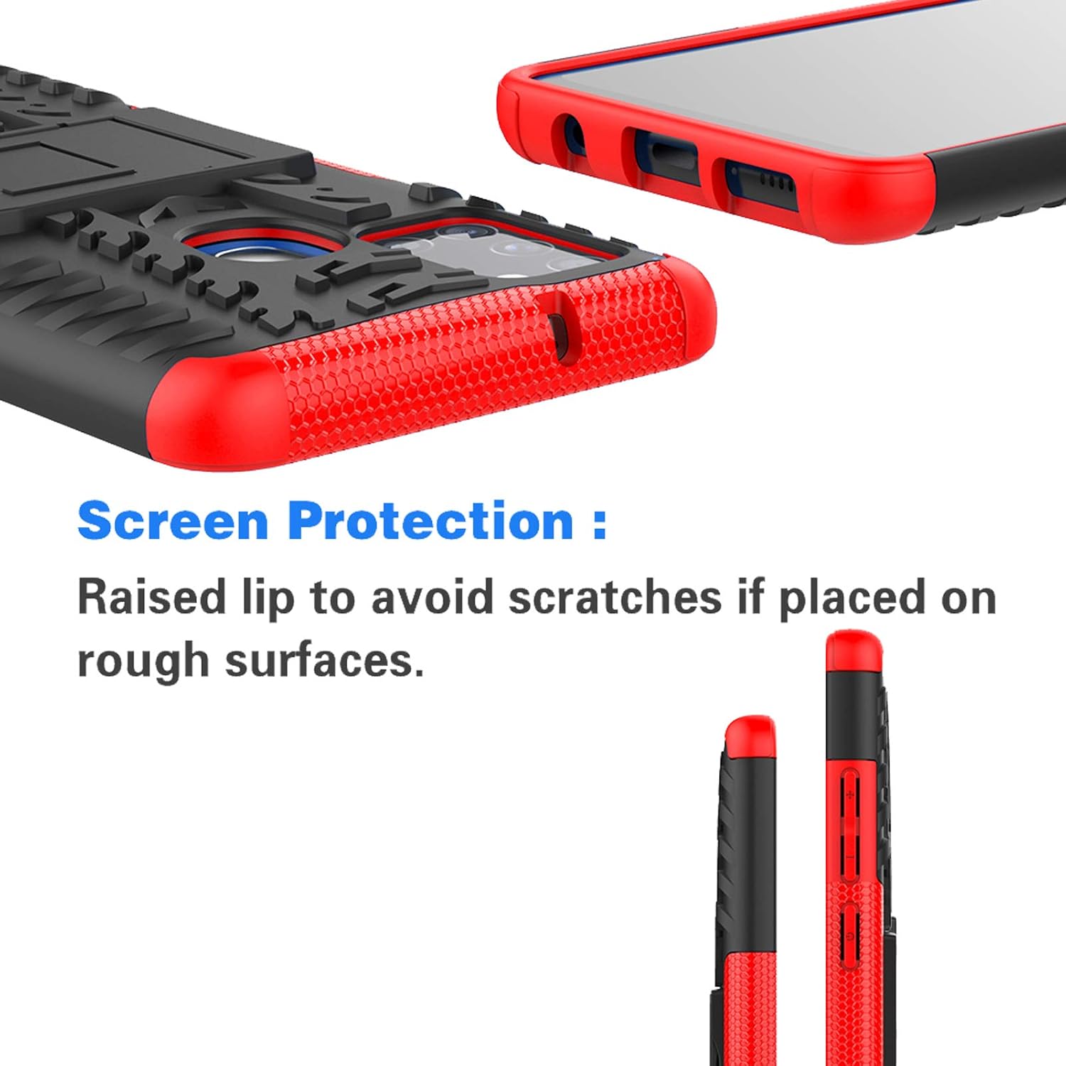 Funda para teléfono Samsung Galaxy A21S con protector de pantalla de vidrio templado y soporte, accesorios de protección híbrida dura, resistente,