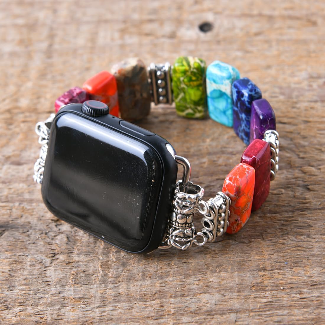 Natural Stone Imperial Jasper Bracelet Beaded-Bands