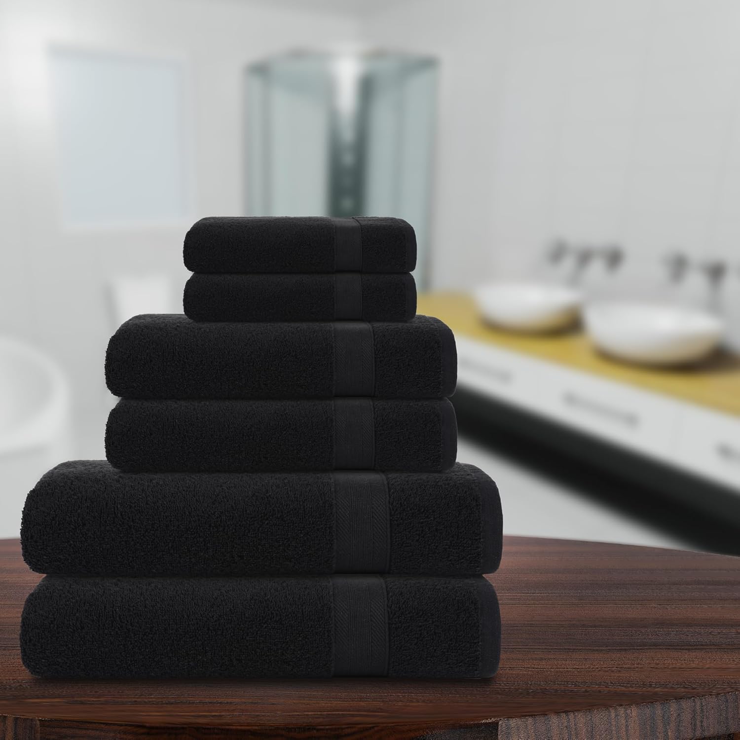 All Design – Toallas de baño de 100% algodón, colección Cappadocia, secado rápido, suaves, muy absorbentes para baño, invitados, piscina, gimnasio,