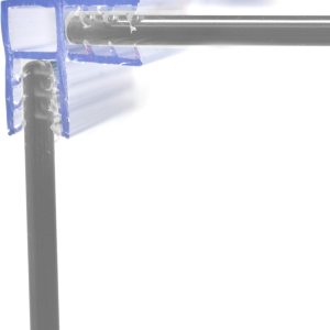 Conectores de esquina de 2 vías Sneeze Guard Holder para plexiglás, láminas acrílicas y paneles de barrera de gotas aerotransportados de hasta 14 de Conectores de esquina de 2 vías Sneeze Guard Holder para plexiglás, láminas acrílicas y paneles de barrera de gotas aerotransportados de hasta 14 de