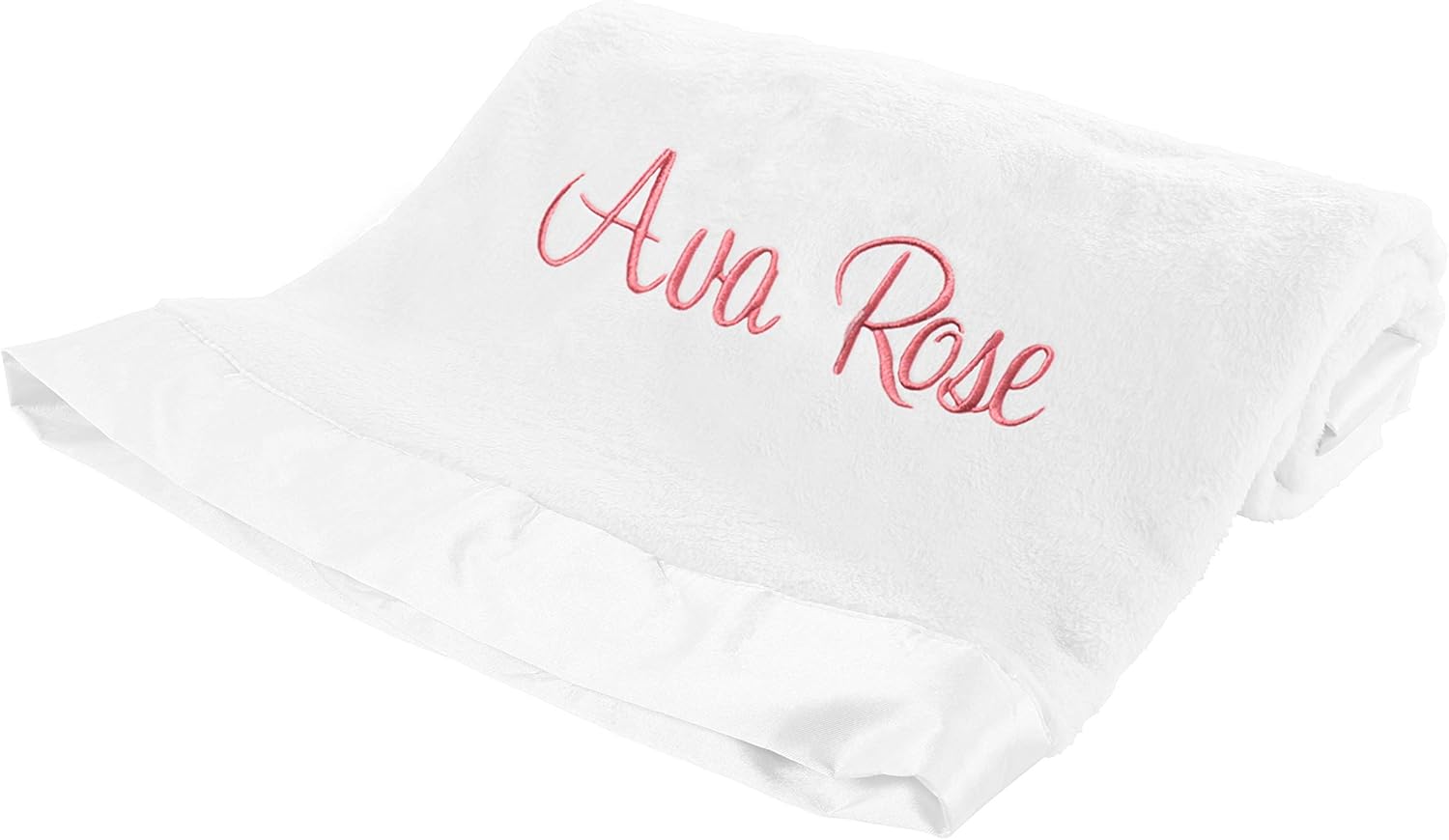 Manta de bebé personalizada para niña o niño, regalo personalizado de despedida de recién nacido, manta con nombre personalizado (marfil