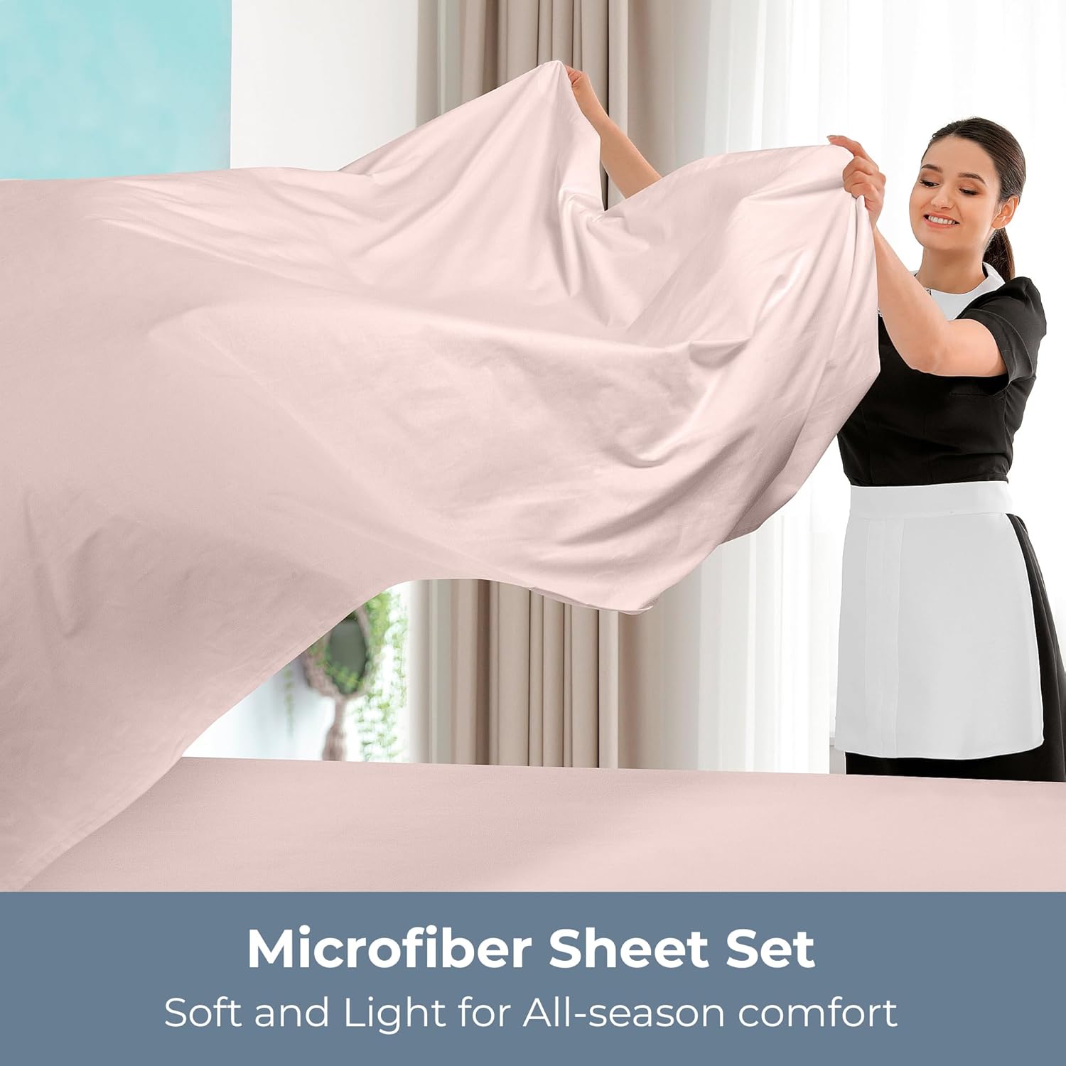 ROYALE LINENS – Sábanas de 3 piezas para cama individual – Juego de sábanas de microfibra cepillada suave de 1800 hilos – 1 sábana bajera, 1 sábana