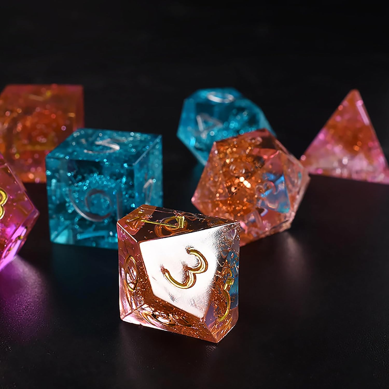 Molde para dados de 7 cavidades, molde de dados de resina para hacer resina, molde de silicona para velas para decorar el hogar, molde para hacer