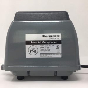 Blue Diamond Pumps Blue Diamond ET 40 Bomba de aire de diafragma lineal séptico o estanque Blue Diamond Pumps Blue Diamond ET 40 Bomba de aire de diafragma lineal séptico o estanque