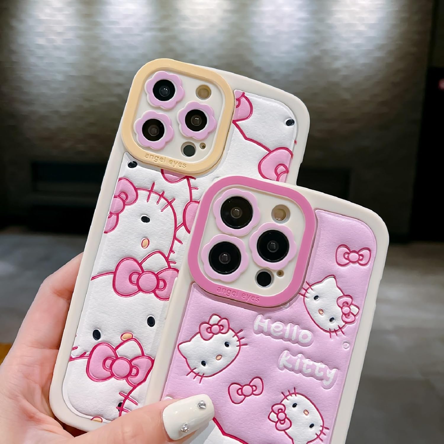 Funda de dibujos animados con diseño de gato para iPhone 11 de 6.1 pulgadas con protector de pantalla HD, funda de silicona 3D, funda de silicona