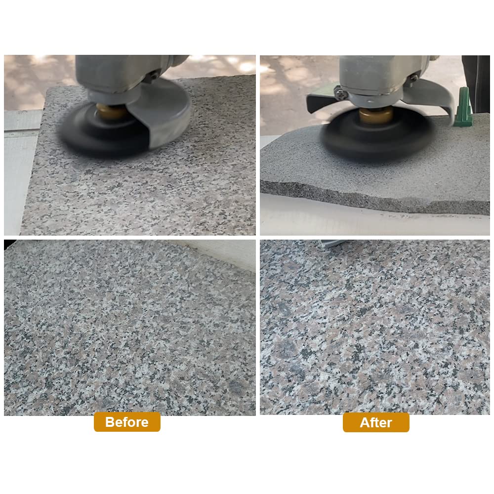 SHDIATOOL 7 almohadillas de pulido de diamante seco de 4 pulgadas Grit 200 para piedra de mármol de granito