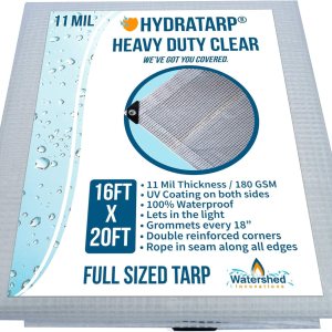 Toldo de invernadero transparente resistente  Plástico de alta calidad 11 mil (milésima de pulgada) con tejido de malla 3×3 para mayor resistencia Toldo de invernadero transparente resistente  Plástico de alta calidad 11 mil (milésima de pulgada) con tejido de malla 3×3 para mayor resistencia