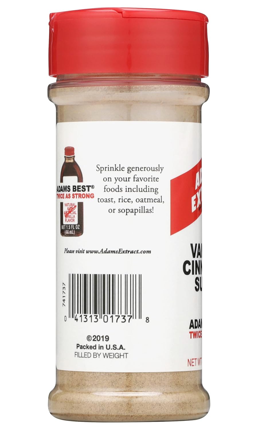 Adams Best – Azúcar de vainilla y canela (4.66 onzas (paquete de 1))