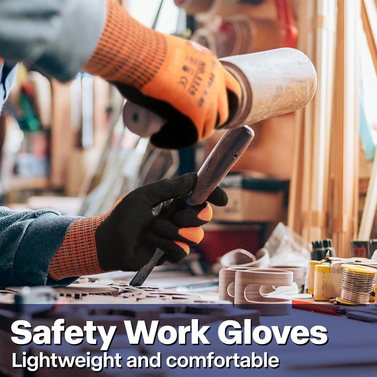 Schwer ProGuard PR3326 – Guantes de trabajo resistentes a cortes de más alto nivel para protección extrema, guantes de corte ANSI A9 con pulgar