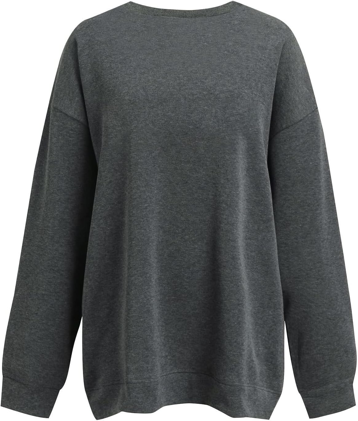 Sudadera gráfica de gran tamaño para mujer, estampado de Halloween, manga larga, cuello redondo, blusa casual de otoño