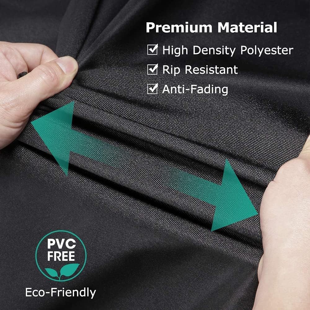 Funda de mesa redonda impermeable 600D adecuada para mesa redonda de patio, cubierta antidecoloración para muebles de exterior mesa redonda (redonda
