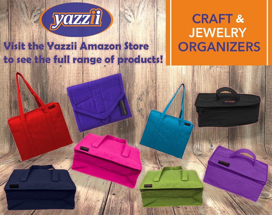 Yazzii Crafters – Mini bolsa organizadora de almacenamiento multiusos para manualidades, cosméticos y joyas