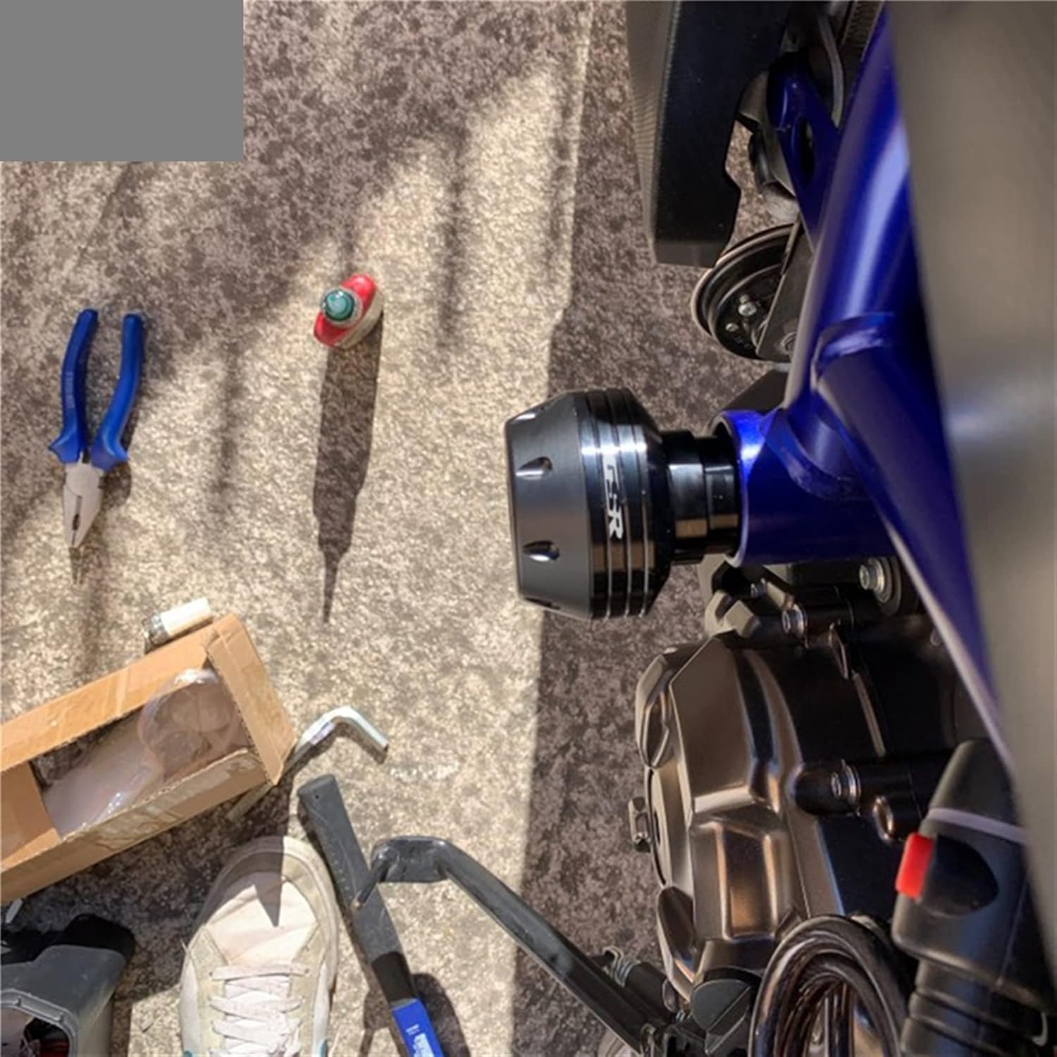 Para Yamaha FZ6 FAZER FZ 6 FZ6 motocicleta izquierda y derecha protección contra caídas marco deslizante protector de carenado protector anti choque