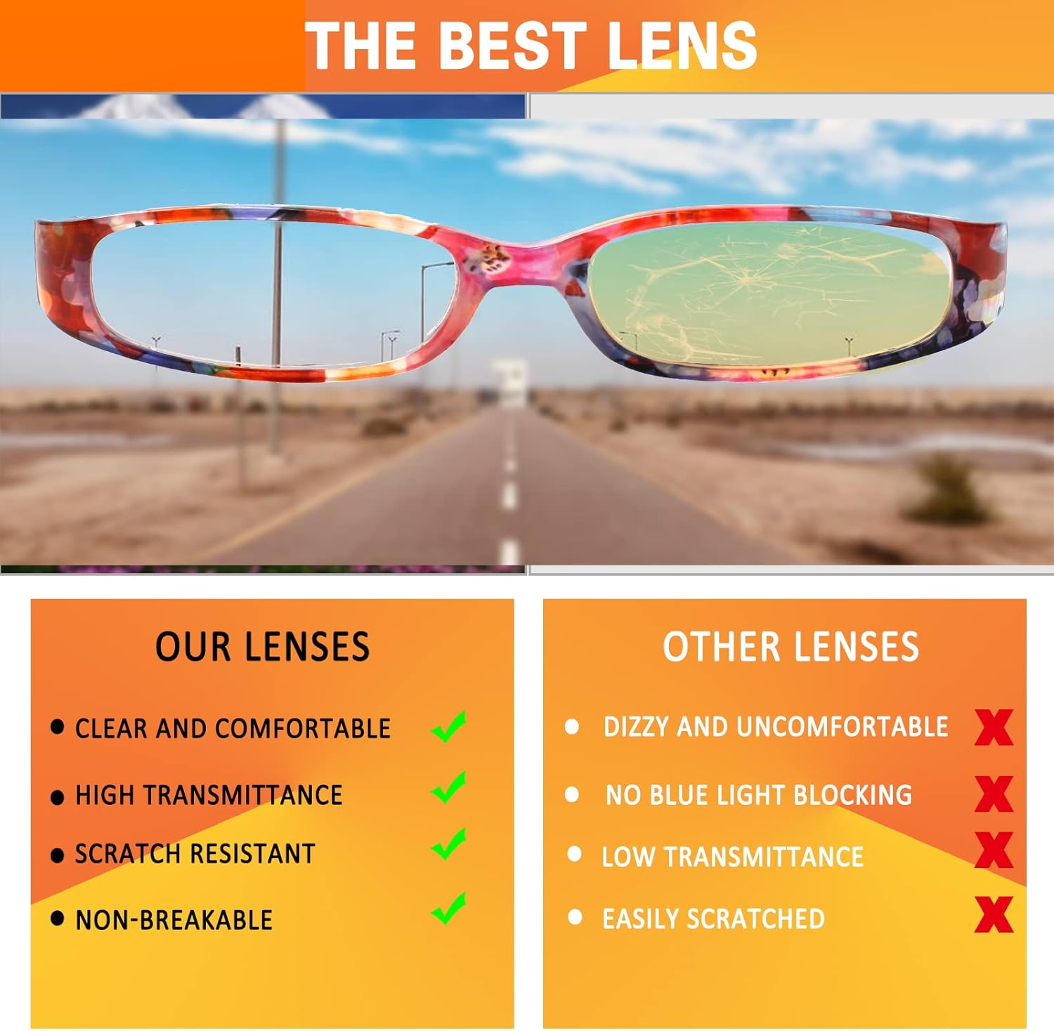Kerecsen – Anteojos de lectura para mujer, 4 pares de anteojos para leer con bisagra de resorte a la moda