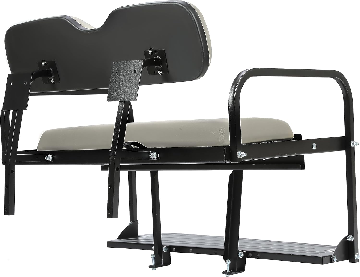 HECASA Kit de asiento trasero abatible compatible con carrito de golf EZGO Marathon Pre-1994 abatible, plegable, plegable, asiento trasero blanco