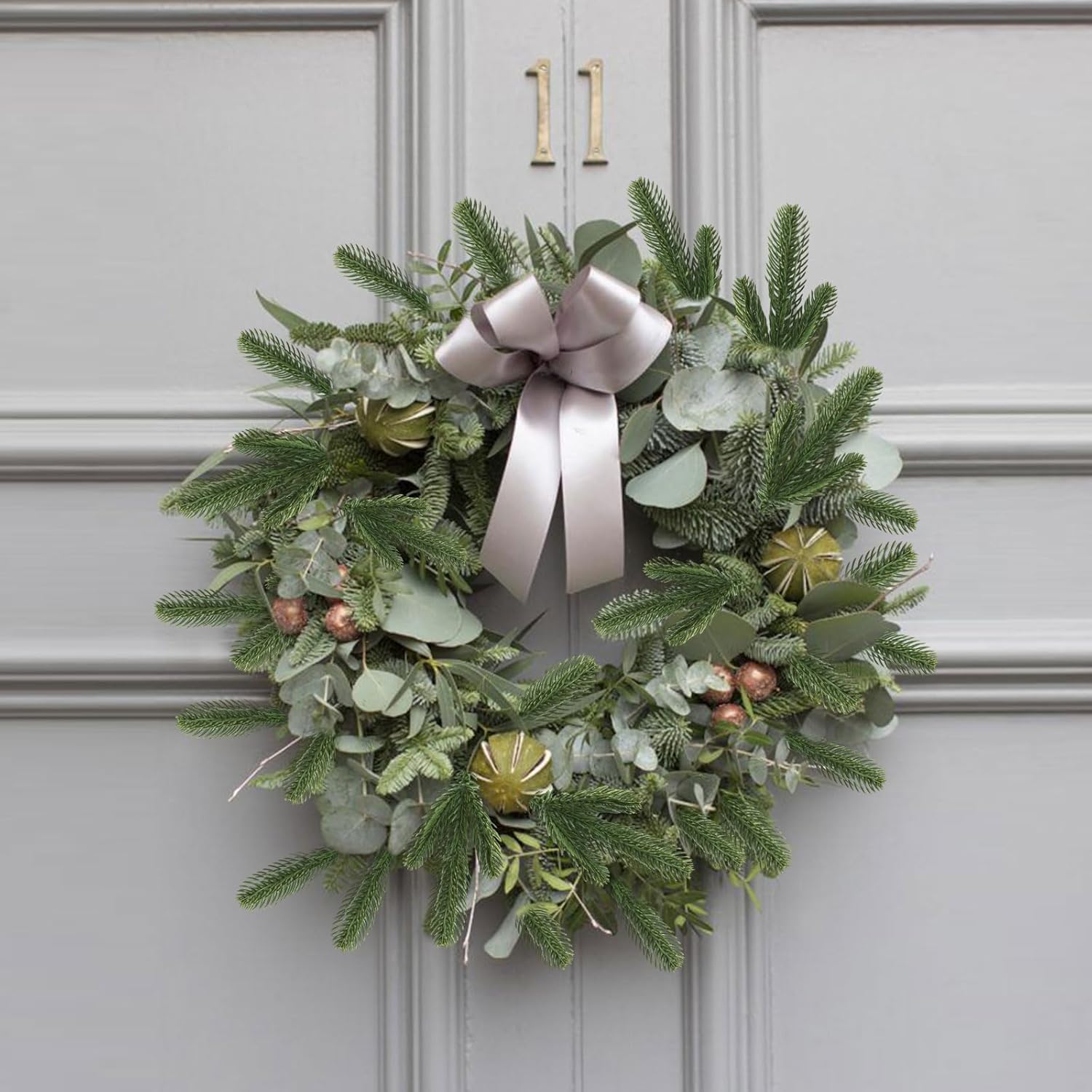 35 piezas de ramas de pino artificiales, plantas verdes, agujas de pino falsas, accesorios de bricolaje, decoración de vegetación para guirnalda,