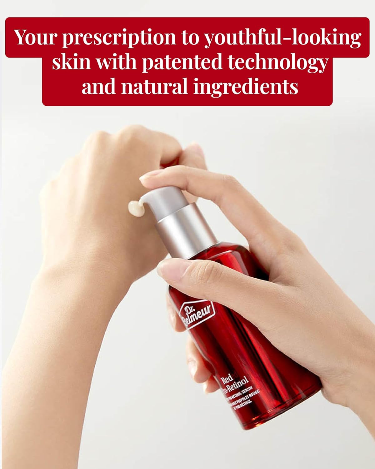 Dr. Belmeur Red Pro-Retinol Serum (1.7 fl oz)  Cuidado rico en nutrientes para la piel joven. Cuidado coreano de la piel de LG Beauty. Pro-Retinol,