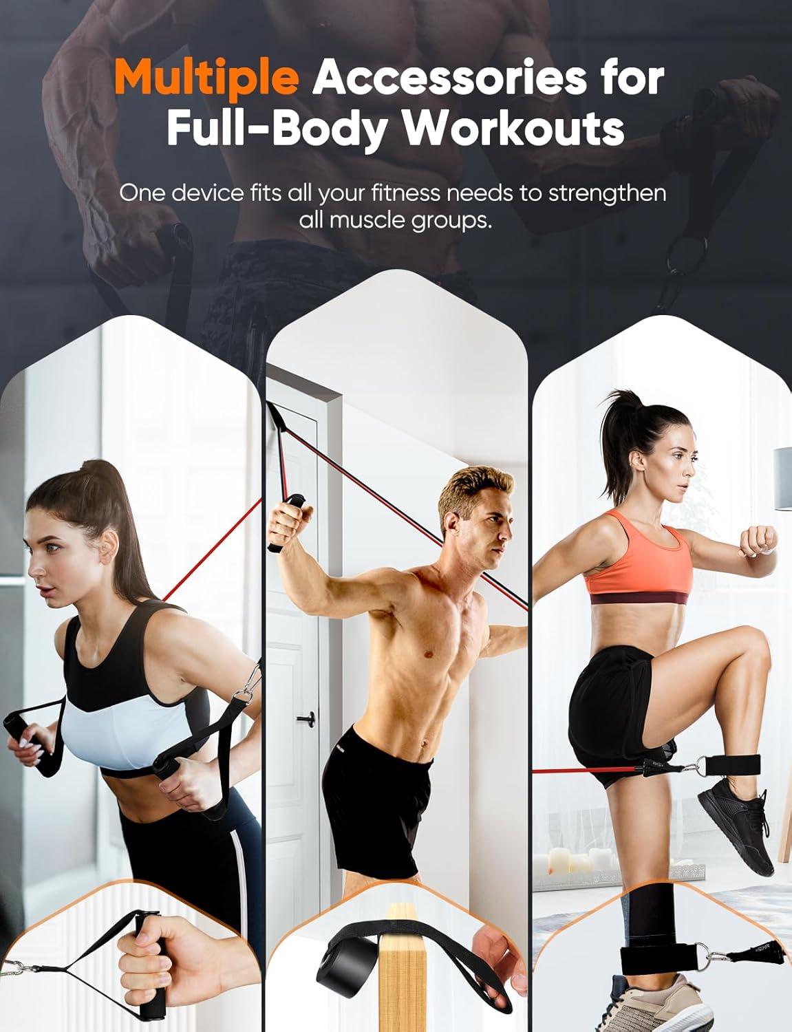 Foldable Push Up Board, 25-In-1 Multifunction Home Workout Equipment for Upper Body Strength Training, Portable Push Up Board with Color-Coded