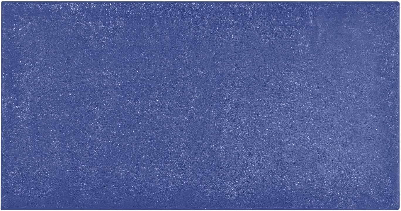 Joisal Alfombra de baño absorbente azul mineral oscuro, cómoda alfombra de baño antideslizante, duradera y suave, 39 x 20 pulgadas
