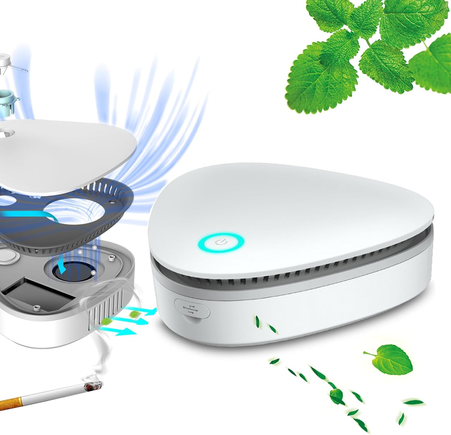 Ozzie – Máquina eliminadora de olores de humo, removedor de olores de humo Ozzie para automóvil, removedor de olores definitivo para el hogar,