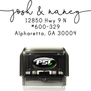 Sello de dirección, autoentintado personalizado, sello de dirección de devolución preentintado con su nombre y dirección Sello de dirección, autoentintado personalizado, sello de dirección de devolución preentintado con su nombre y dirección