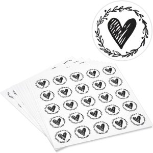 Paper Junkie Paquete de 250 calcomanías de corazón para tarjetas de felicitación, calcomanías de sobre para invitaciones de boda, tarjetas de Paper Junkie Paquete de 250 calcomanías de corazón para tarjetas de felicitación, calcomanías de sobre para invitaciones de boda, tarjetas de