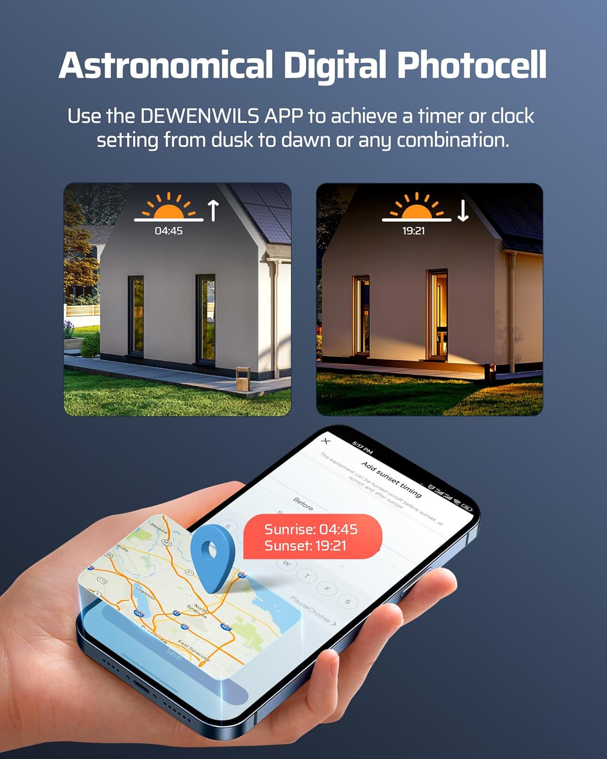 DEWENWILS Transformador de bajo voltaje Wi-Fi de 120 W, 3 salidas independientes, 120 V CA a 12 V14 V CA, transformador de paisaje de bajo voltaje