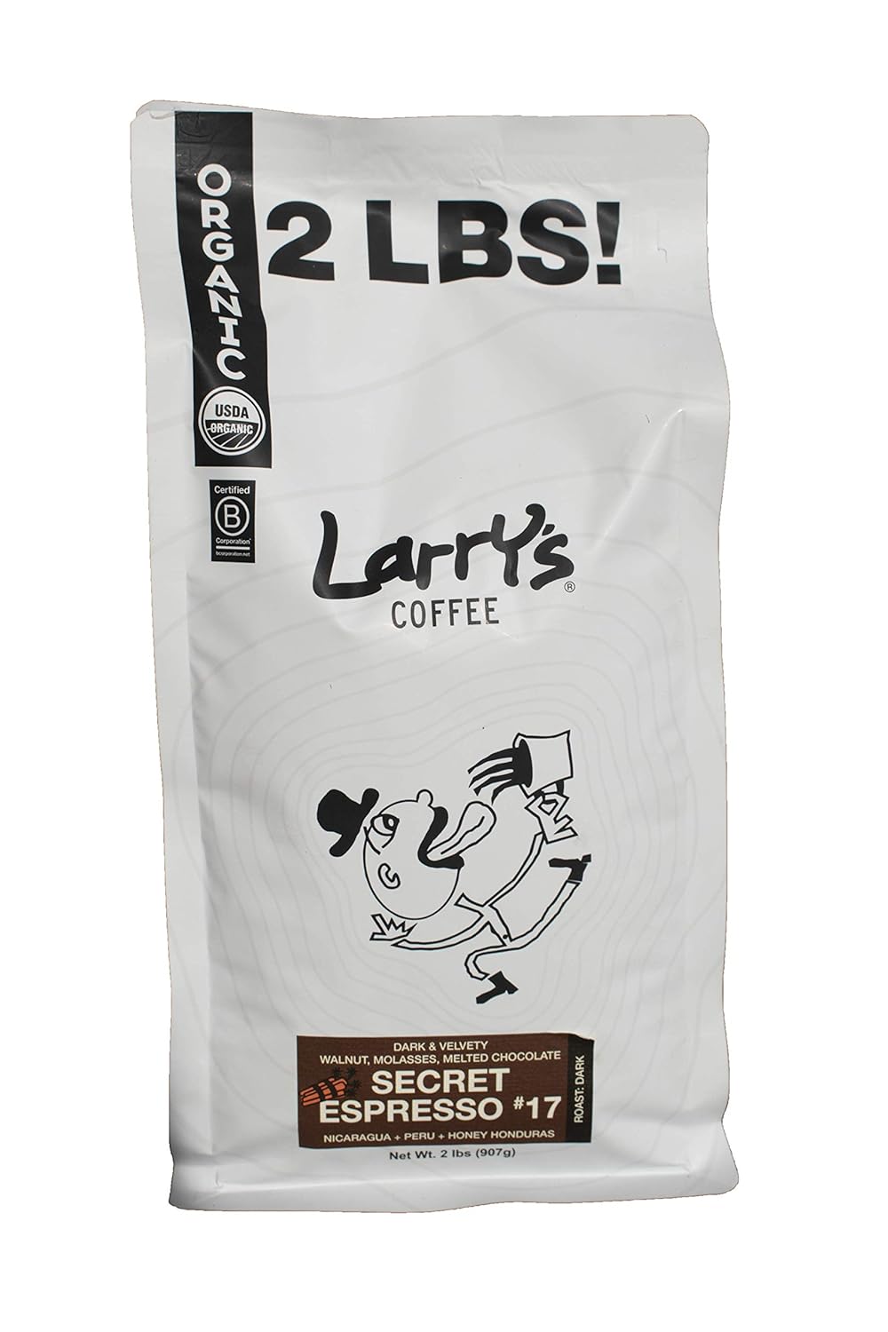Larry’s Coffee Granos enteros de 2 libras, espresso secreto #17
