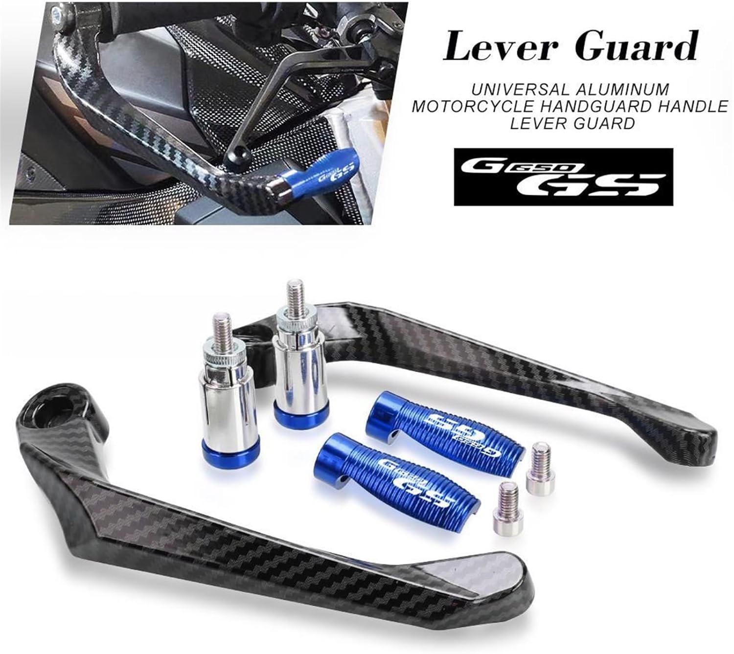 Para BMW G650GS G650 GS 650 2008-2016 2015-2011 motocicleta 78″ 0.866 in manillar freno embrague palancas protector protector (color  naranja G650GS)