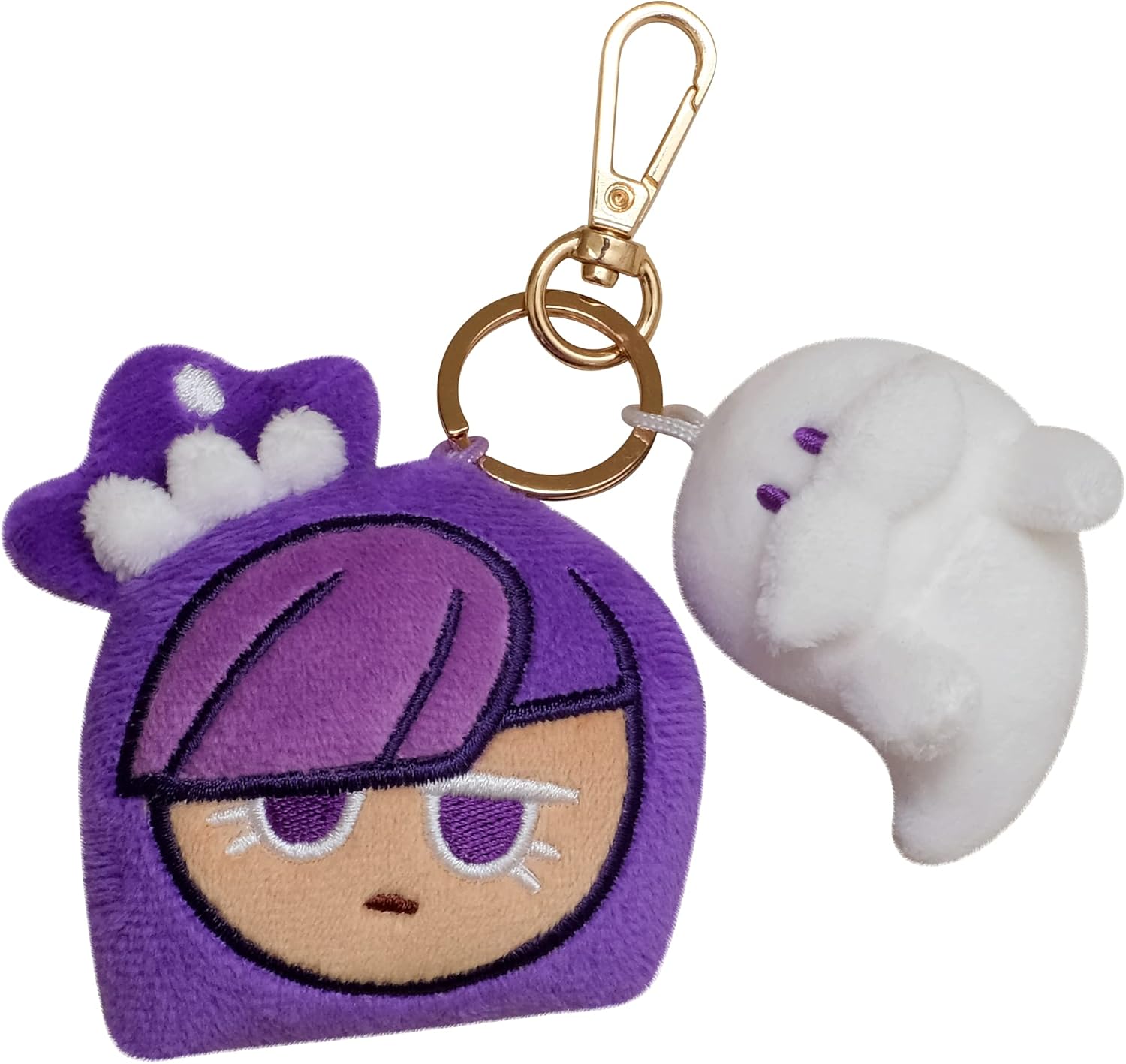 Llaveros de peluche Mascot Vol.4 Blackberry Cookie, Púrpura, marfil, blanco