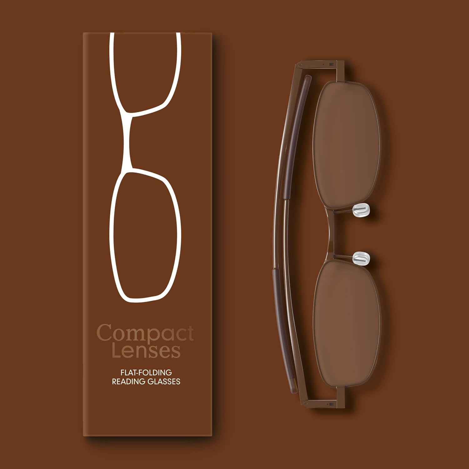 Lentes Compactas Plegables Planas Lectura Espresso +1.5