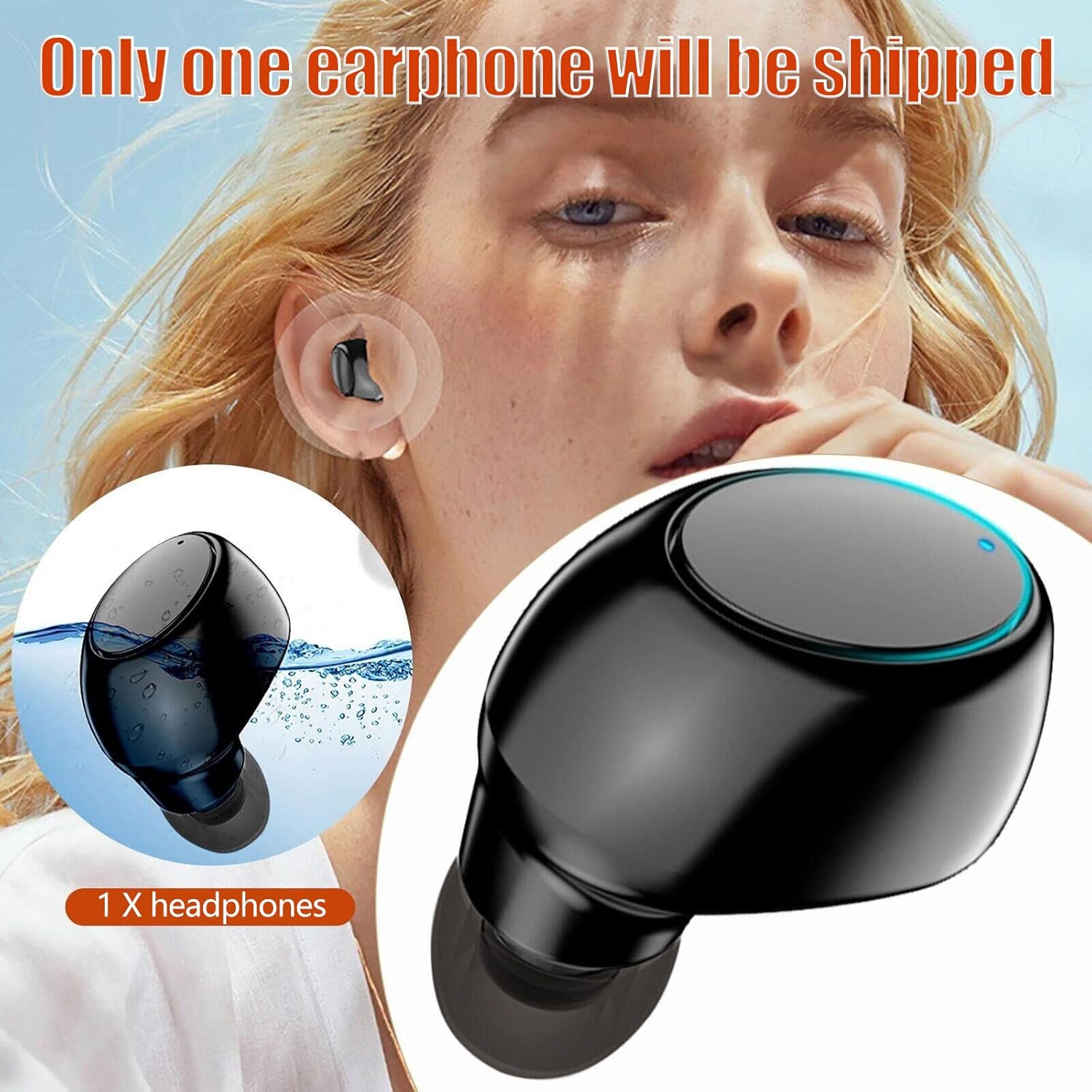 OAVQHLG3B Auriculares inalámbricos Bluetooth Auriculares inalámbricos BT Auriculares estéreo intrauditivos deportivos con micrófono Auriculares